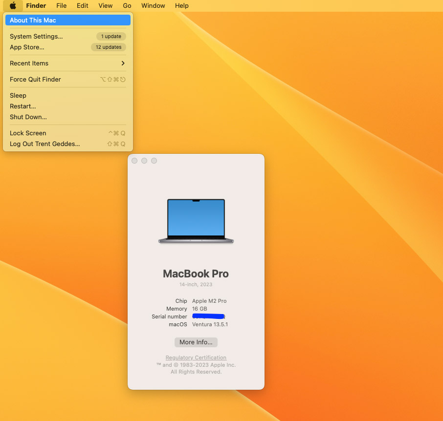 Finder about Mac
